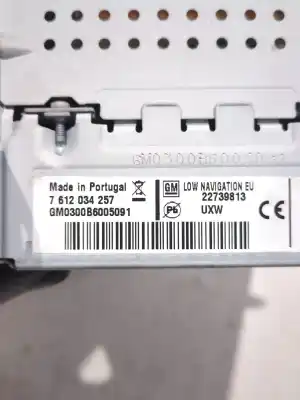 İkinci el araba yedek parçası ses sistemi / radyo cd için opel astra j gtc 2.0 cdti (08) oem iam referansları 7612034257  