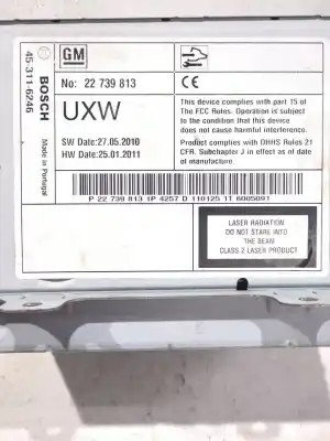 İkinci el araba yedek parçası ses sistemi / radyo cd için opel astra j gtc 2.0 cdti (08) oem iam referansları 7612034257  