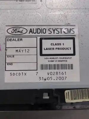 Second-hand car spare part audio system / radio cd for ford focus ii (da_, hcp, dp) 2.0 tdci oem iam references 7m5t18c939jd  