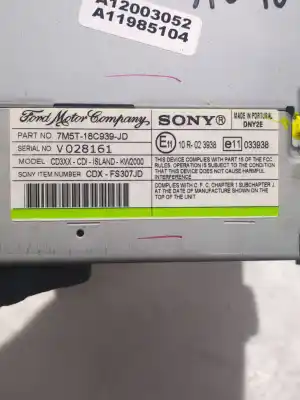 Second-hand car spare part audio system / radio cd for ford focus ii (da_, hcp, dp) 2.0 tdci oem iam references 7m5t18c939jd  