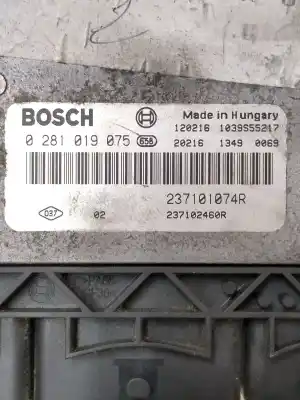 Second-hand car spare part ecu engine control for renault scénic iii (jz0/1_) 1.6 dci (jz00, jz12) oem iam references 0281019075 237102460r  