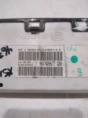 Second-hand car spare part multifunction display for nissan note (e11e) 1.5 dci turbodiesel cat oem iam references 9647409677  