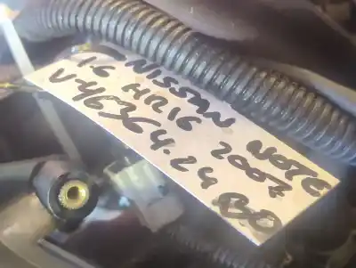 Second-hand car spare part complete engine for nissan note (e11e) 1.6 16v cat oem iam references hr16  