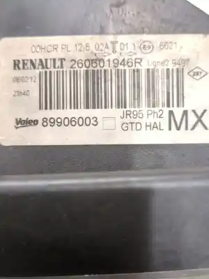 Pezzo di ricambio per auto di seconda mano faro anteriore sinistro per renault scénic iii (jz0/1_) 1.6 dci (jz00, jz12) riferimenti oem iam 89906003 260601946r  