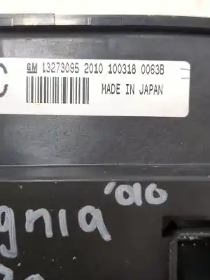 Peça sobressalente para automóvel em segunda mão comando de sofagem (chauffage / ar condicionado) por opel insignia a (g09) 2.0 cdti (68) referências oem iam 13273095  