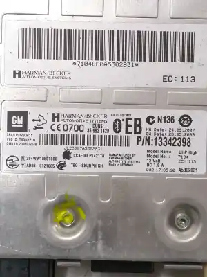 Pezzo di ricambio per auto di seconda mano modulo elettronico per opel insignia a (g09) 2.0 cdti (68) riferimenti oem iam 13342398  