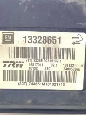 Pezzo di ricambio per auto di seconda mano abs per opel insignia a (g09) 2.0 cdti (68) riferimenti oem iam 13328651  