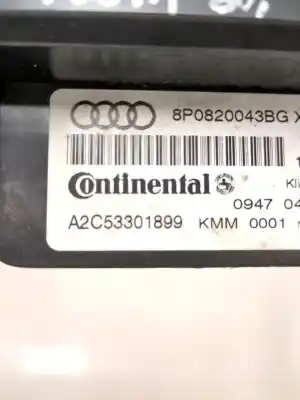 Автозапчастина б/у клімат-контроль для audi a3 (8p1) 2.0 tdi 16v посилання на oem iam a2c53221080 8p0820043bg  