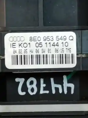 Second-hand car spare part multifunction switch for audi a4 avant (8e) 3.0 v6 24v tdi oem iam references 8e0953549q 4e0953503b  
