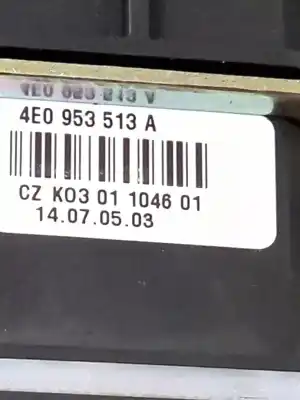 Автозапчасти б/у управление светом за audi a4 b7 avant (8ed) 3.0 tdi quattro ссылки oem iam 4e0953513a  