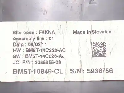 Автозапчастина б/у панель інструментів для ford focus iii 1.6 tdci посилання на oem iam bm5t10849cl 208595508  