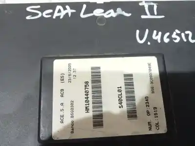 Peça sobressalente para automóvel em segunda mão caixa de fusíveis e relés por seat leon (1p1) 2.0 tdi 16v referências oem iam 3c0937049e  