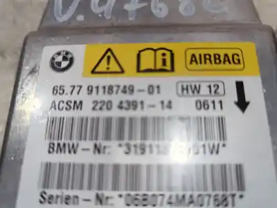 Peça sobressalente para automóvel em segunda mão centralina de airbag por bmw 5 (e60) 520 d referências oem iam 6577911874901  