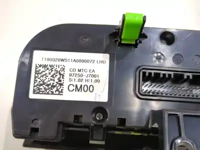 Peça sobressalente para automóvel em segunda mão comando de sofagem (chauffage / ar condicionado) por kia ceed (cd) 1.0 t-gdi referências oem iam 97250j7001  