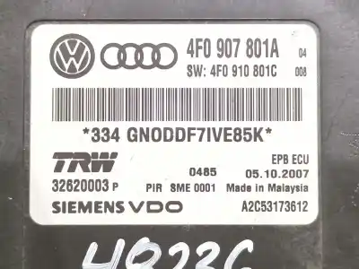 Second-hand car spare part electronic module for audi a6 c6 (4f2) 3.0 tdi quattro oem iam references 4f0907801a a2c53173612  