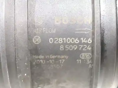 Second-hand car spare part flowmeter for bmw 1 (e81) 116 d oem iam references f00c2g7002 0281006146  