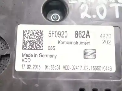 Peça sobressalente para automóvel em segunda mão quadrante por seat leon sc (5f5) 2.0 tdi referências oem iam 5f0920862a a2c53427456ar  