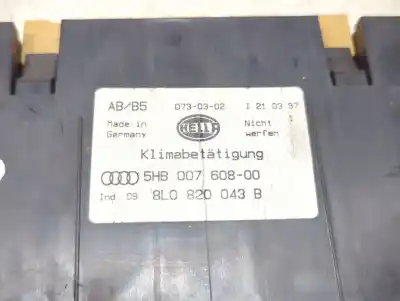 Second-hand car spare part climate control for audi a3 (8l) (09.1996->) 1.9 tdi ambiente [1.9 ltr. - 74 kw tdi] oem iam references 8l0820043b  