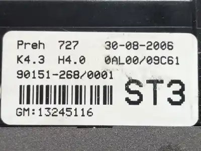 Pezzo di ricambio per auto di seconda mano controllo climatico per opel astra h (a04) 1.3 cdti (l48) riferimenti oem iam 13245116  