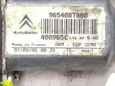 Pezzo di ricambio per auto di seconda mano motore alzacristalli anteriore sinistro per citroen c4 picasso 2.0 hdi riferimenti oem iam 9654087880 400965c  