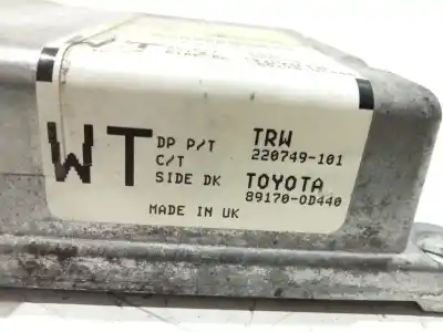 Pezzo di ricambio per auto di seconda mano centralina airbag per toyota yaris (ksp9/scp9/nlp9) 1.4 turbodiesel cat riferimenti oem iam 220749101  