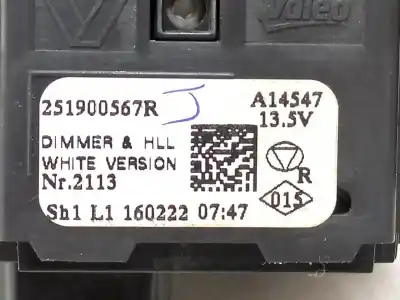 Автозапчастина б/у управління світлом для renault clio iv (bh_) 1.5 dci 90 посилання на oem iam 251900567r  