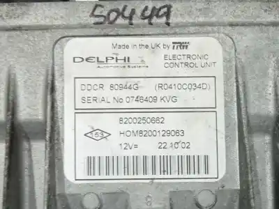 Автозапчастина б/у блок управління насосом трикального насоса для renault clio ii fase ii (b/cb0) 1.5 dci diesel 65 cv / 48 kw посилання на oem iam 8200250662  