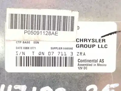 Peça sobressalente para automóvel em segunda mão sistema de áudio / rádio cd por fiat freemont (345_) 2.0 jtd 4x4 referências oem iam p05091128ae  