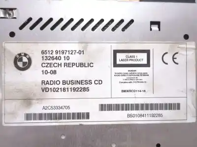 Peça sobressalente para automóvel em segunda mão sistema de áudio / rádio cd por bmw x3 (e83) 2.0 sd referências oem iam 6512919712701 vd1021  
