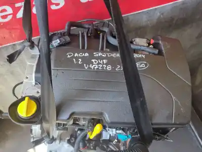 Second-hand car spare part complete engine for dacia sandero ii 1.2 oem iam references d4ff732  