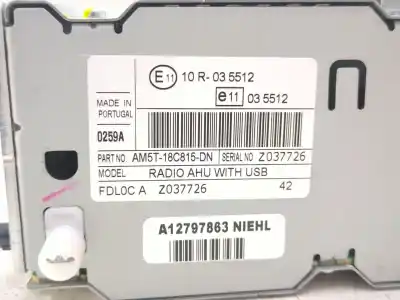 Second-hand car spare part audio system / radio cd for ford fiesta vi (cb1, ccn) 1.5 tdci oem iam references a12797863 e11035512  
