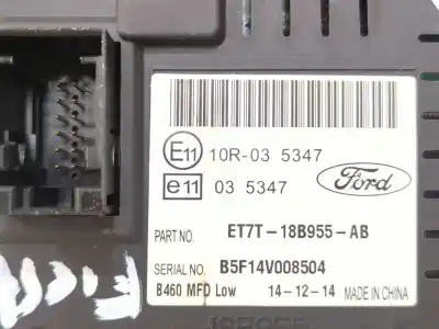 Pièce détachée automobile d'occasion écran multifonctions pour ford fiesta vi (cb1, ccn) 1.5 tdci références oem iam et7t18b955ab  