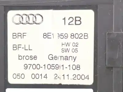 Автозапчастина б/у двигатель переднього правого скла для audi a4 b7 (8ec) 2.0 tdi 16v посилання на oem iam 8e1959802b  