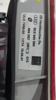 Pièce détachée automobile d'occasion feu arrière droit dans la porte pour audi a4 b8 (8k2) 2.0 tdi références oem iam 8e9945094  