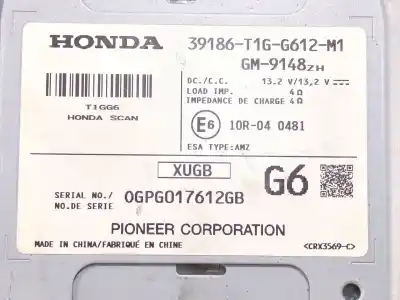 Автозапчасти б/у электронный модуль за honda cr-v iv (rm_) 1.6 i-dtec 4wd (re6) ссылки oem iam 39186t1gg612m1  