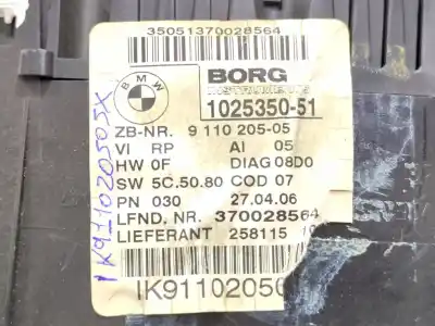 Peça sobressalente para automóvel em segunda mão quadrante por bmw 3 (e90) 320 i referências oem iam 102535051  