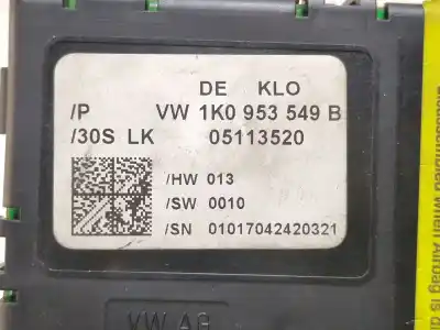 Second-hand car spare part electronic module for seat toledo (5p2) 2.0 tdi 16v oem iam references 1k0953549b  