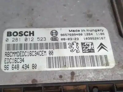 Piesă de schimb auto la mâna a doua unitate de control pompe de injectie pentru peugeot 207/207+ (wa_, wc_) 1.4 hdi referințe oem iam 0281012523. 9657699480   Piesă de schimb auto la mâna a doua unitate de control pompe de injectie pentru peugeot 207/207+ (wa_, wc_) 1.4 hdi referințe oem iam 0281012523. 9657699480