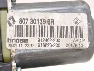 Second-hand car spare part right front window motor for renault megane iii fastback (bz0/1_, b3_) 1.9 dci (bz0n, bz0j) oem iam references 965368200 807301396r  