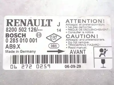 Pezzo di ricambio per auto di seconda mano centralina airbag per renault modus / grand modus (f/jp0_) 1.5 dci (fp0f jp0f) riferimenti oem iam 8200502126 0285010001  