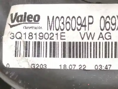 Peça sobressalente para automóvel em segunda mão motor de sofagem por seat leon (kl1) 2.0 tdi referências oem iam 3q1819021e 5wa907521  