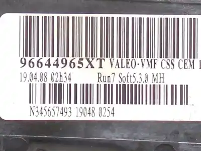 Pezzo di ricambio per auto di seconda mano comando multifunzione per citroen c4 picasso 2.0 hdi riferimenti oem iam 96644965xt  