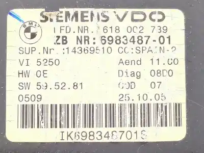 Peça sobressalente para automóvel em segunda mão quadrante por bmw serie 3 berlina (e90) 2.0 16v diesel cat referências oem iam 698348701  
