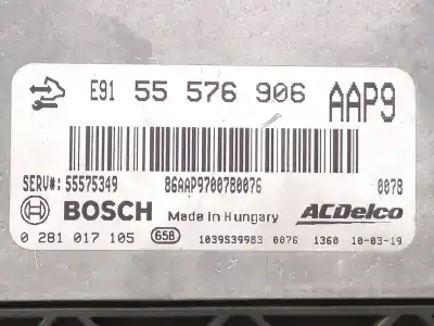 Автозапчастина б/у блок управління насосом трикального насоса для opel insignia a (g09) 2.0 cdti (68) посилання на oem iam 55576906 0281017105   Автозапчастина б/у блок управління насосом трикального насоса для opel insignia a (g09) 2.0 cdti (68) посилання на oem iam 55576906 0281017105