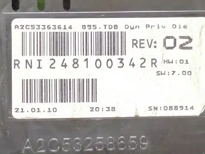 Автозапчастина б/у панель інструментів для renault megane iii hatchback (bz0/1_, b3_) 1.5 dci посилання на oem iam a2c336361 rni248100342r   Автозапчастина б/у панель інструментів для renault megane iii hatchback (bz0/1_, b3_) 1.5 dci посилання на oem iam a2c336361 rni248100342r