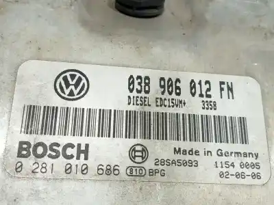 Second-hand car spare part injection pump control unit for seat leon (1m1) 1.9 tdi oem iam references 038906012fn  