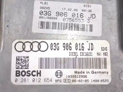 Second-hand car spare part injection pump control unit for audi a4 b7 (8ec) 2.0 tdi 16v oem iam references 03g906016jd 0281012654  