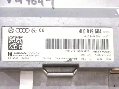 Pezzo di ricambio per auto di seconda mano display multifunzione per audi a4 b8 (8k2) 3.0 tdi quattro riferimenti oem iam 4l0919604   Pezzo di ricambio per auto di seconda mano display multifunzione per audi a4 b8 (8k2) 3.0 tdi quattro riferimenti oem iam 4l0919604