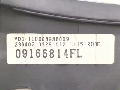 Pezzo di ricambio per auto di seconda mano pannello degli strumenti per opel corsa c (x01) 1.2 (f08, f68) riferimenti oem iam 09166814fl  