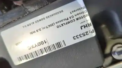 Pezzo di ricambio per auto di seconda mano motore completo per citroen c4 picasso 2.0 hdi riferimenti oem iam rhj  